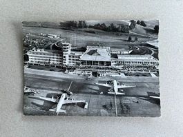 Postkarte alt, Zürich Flughafen Kloten
