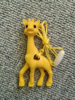 Beissanhänger Silikon Giraffe