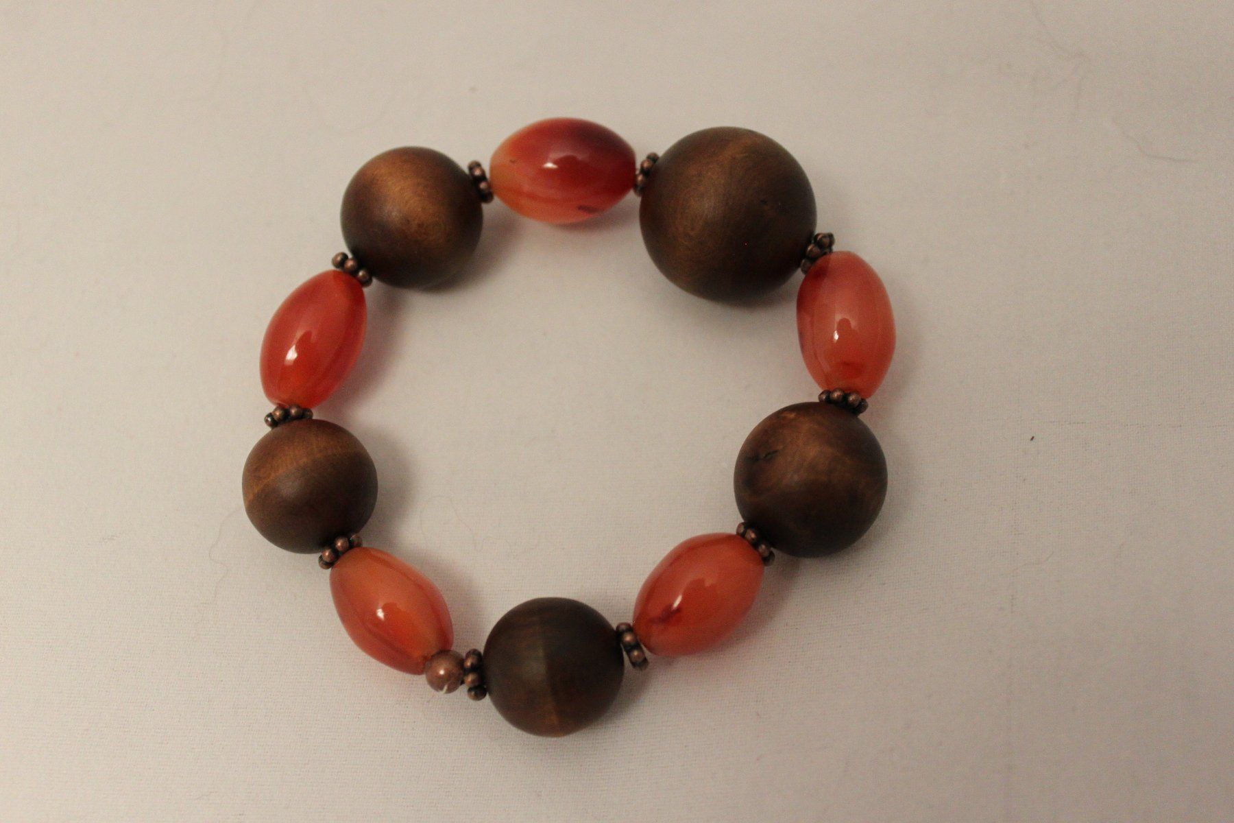 Bracciali & Braccialetti: Bracelet bois et pierre – Nuovo e nell'imballaggio originale da Marsens venduto da fakia