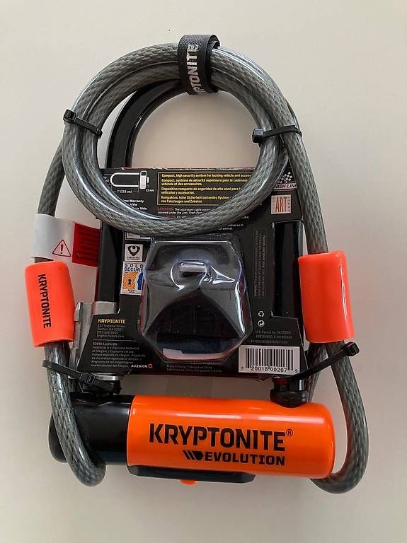 Schlösser: Bügelschloss Kryptonite Evolution Mini 7 mit Kabel 1.20m,  – Neu und originalverpackt aus Altstätten SG von fooxy