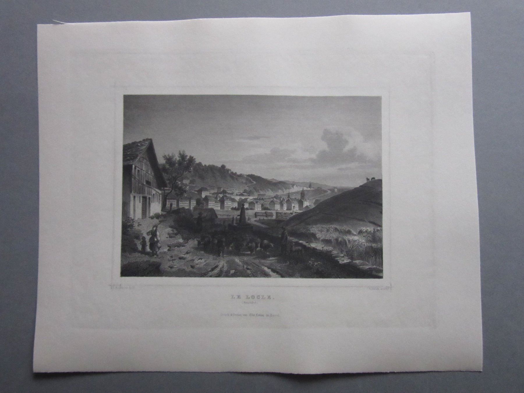 Stiche: LE LOCLE  STAHLSTICH – Gebraucht aus Gersau von grafik-kunst