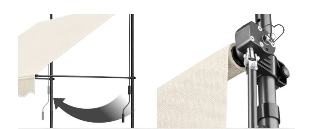 Parasols: Klemmmarkise beige 300 x 180 cm – Neuf (Voir description) à Rotkreuz par NextChance 1