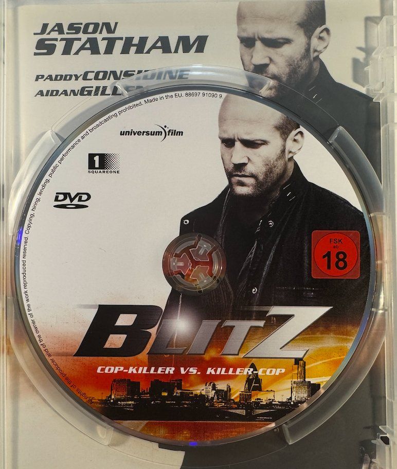 Tutti i DVDs: DVD  BLITZ - JASON STATHAM - COP KILLER vs. KILLER COP – Usato da Wisen venduto da gigisna 1