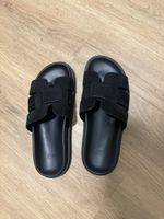 Schwarze H&M Sommer Pantoletten, Grösse 37 - Neu