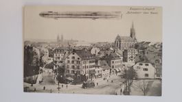 AK Zeppelin Luftschiff Schwaben Aviatik Luftfahrt Basel  R36