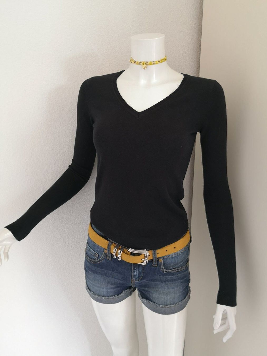 Mango Pullover & Sweatshirts: 🤩MANGO STRICK PULLOVER SCHWARZ V-SCHNITT NEU & D&G P. – Neu (gemäss Beschreibung) aus Olten von Naja-Twins-Twins 3