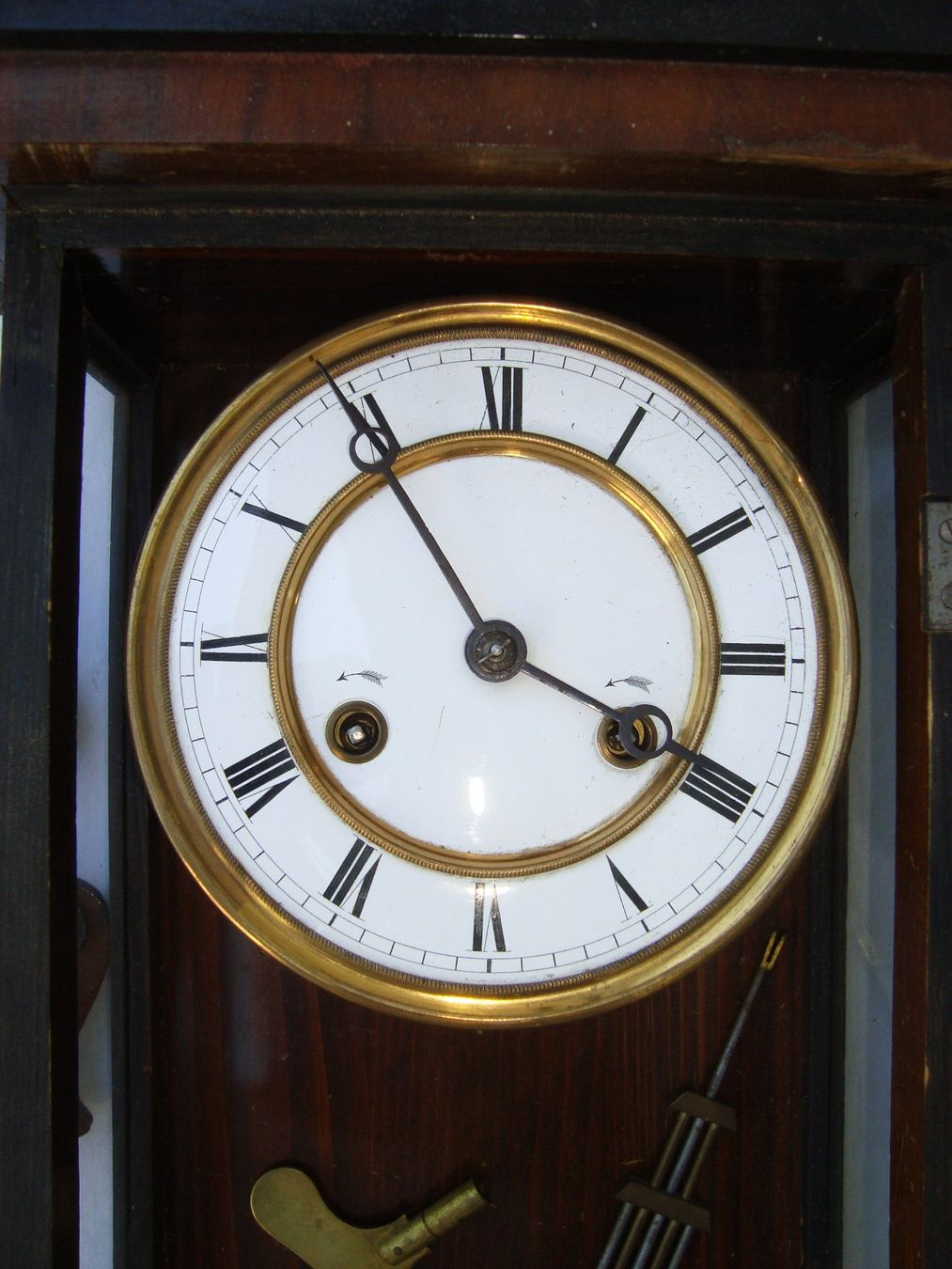 Pendules & Horloges murales: antiker Wand Regulator, Nussbaumholz – Défectueux à Oberdorf NW par Lufao 1