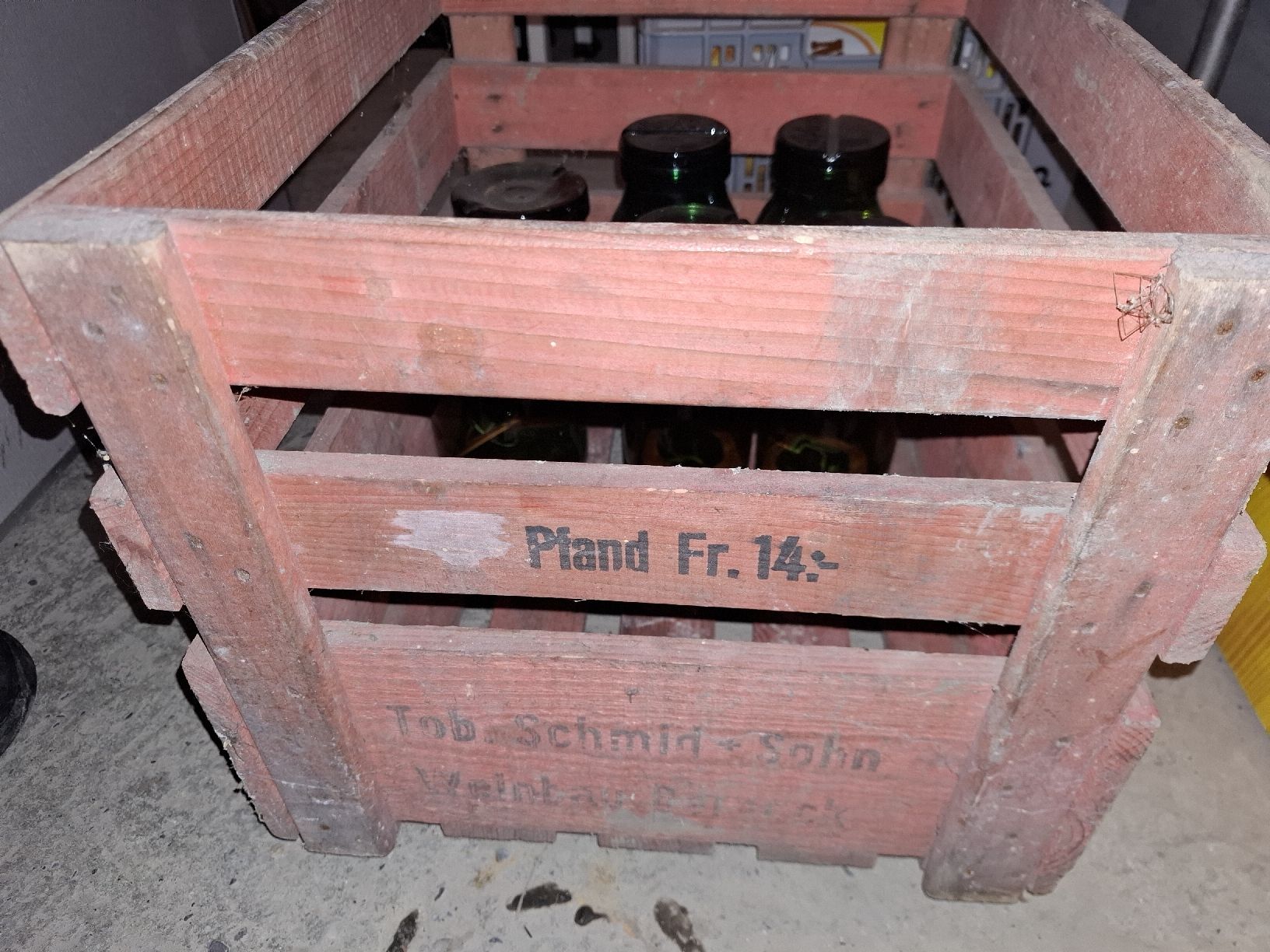 Sonstiges: Alte Holzkiste "Tob. Schmid Söhne" – Gebraucht aus Oberegg von danni-1985