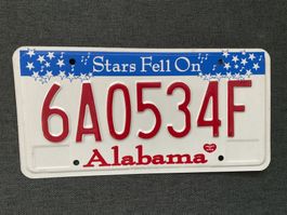 🇺🇸🇺🇸 USA Nummernschild #  ALABAMA - STARS # 🇺🇸🇺🇸