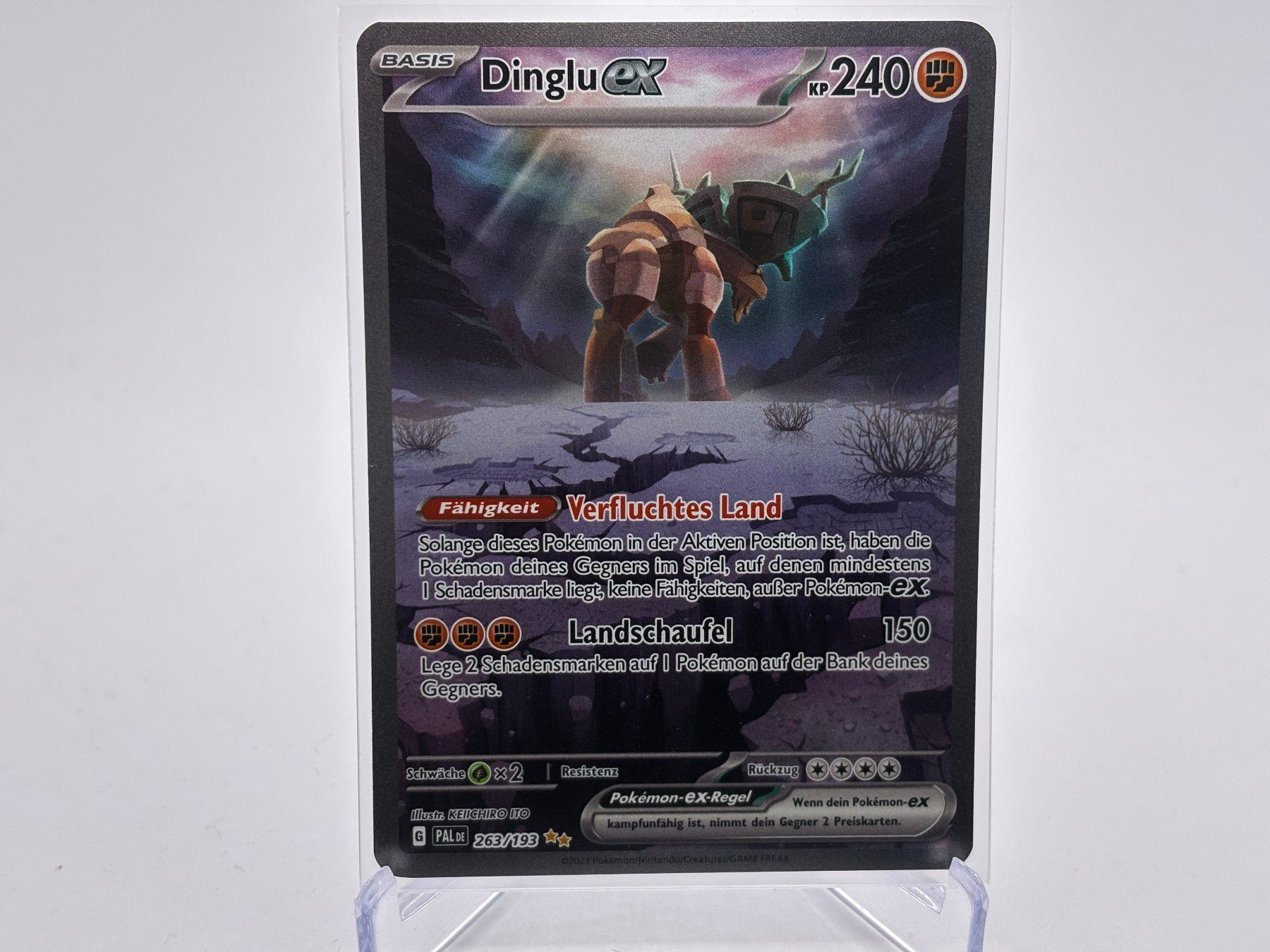 Pokémon Carte collezionabili: Entwicklungen in Paldea - Dinglu ex  (PAL 263) - DE – Nuovo (secondo la descrizione) da Allschwil venduto da Bullach