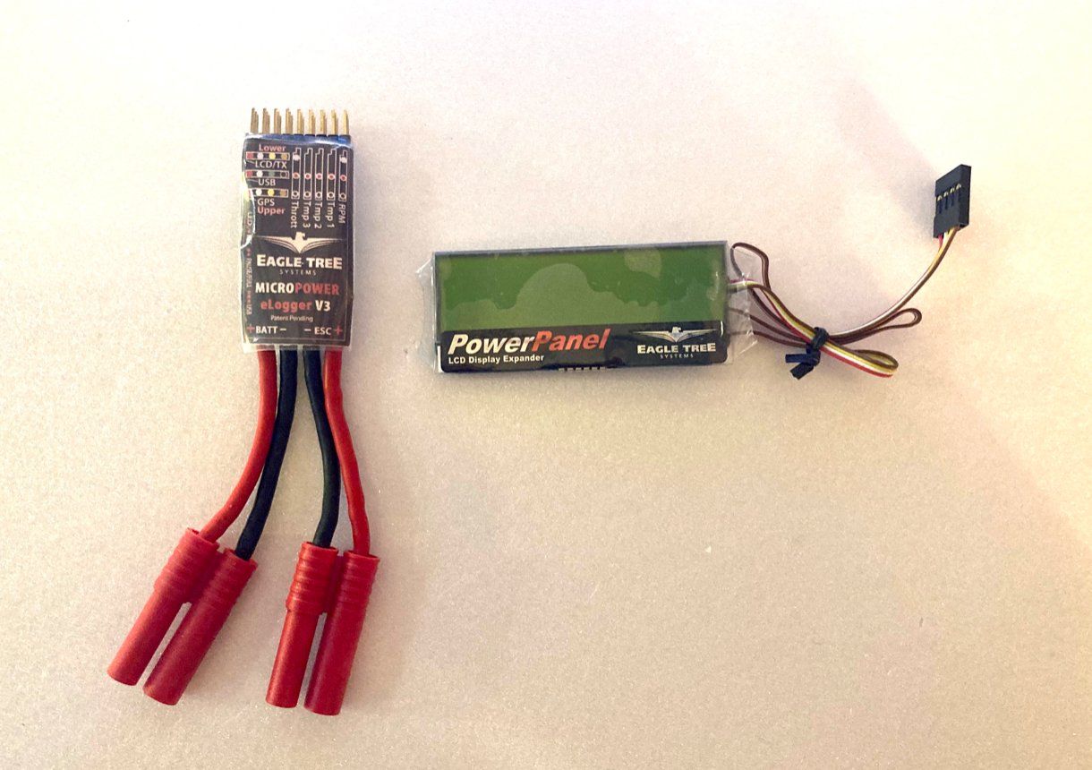 RC Modellbau: EAGLE TREE MicroPower V3 + POWER PANEL LCD DISPLAY EXPANDE – Neu (gemäss Beschreibung) aus Trélex von Arnaudyak