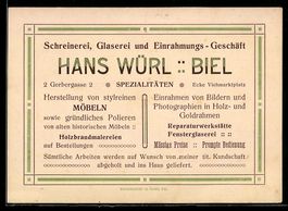 Vertreterkarte Biel, Hans Würl, Schrein