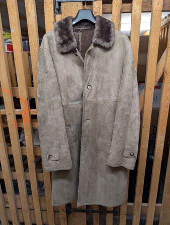 Christ lambskin leather coat L/XL