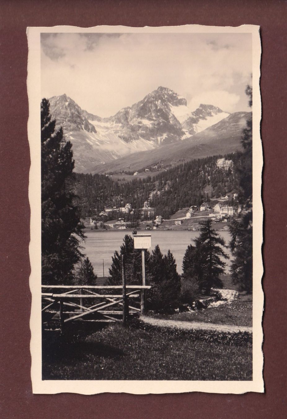 Cartoline postali: ST. MORITZ - Teilansicht – Usato da Pully venduto da nicecards-shop