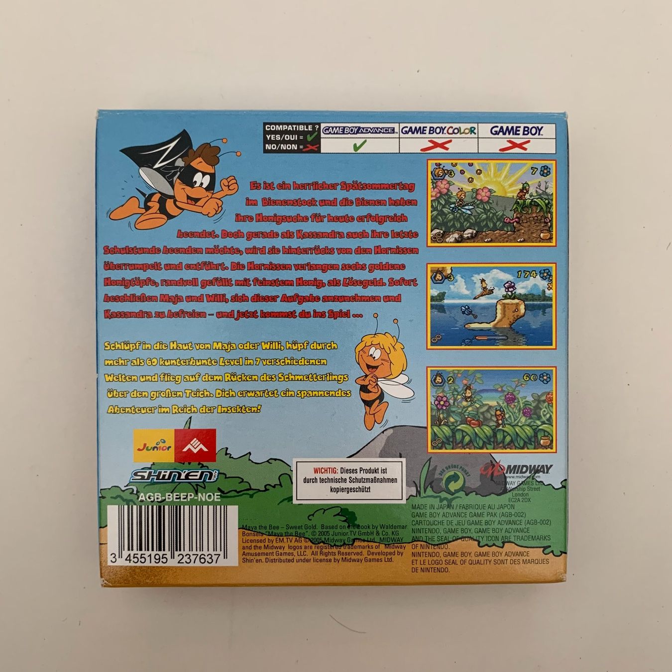 Nintendo Giochi: Die Biene Maja - Süsses Gold - GBA - OVP – Usato da Zürich venduto da Mephisto87 1