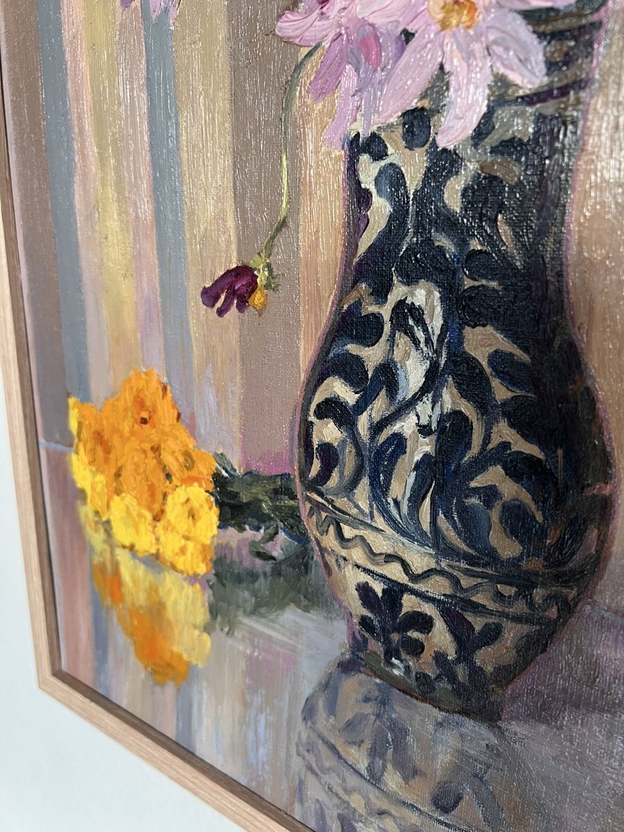 Dipinti: Ölbild Blumen in Vase – Usato da zürich venduto da anemone08 1