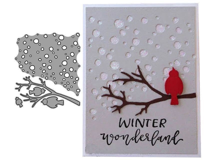 Sciablone: VÖGEL IM WINTER STANZSCHABLONE – Nuovo e nell'imballaggio originale da Affoltern am Albis venduto da Makianwa