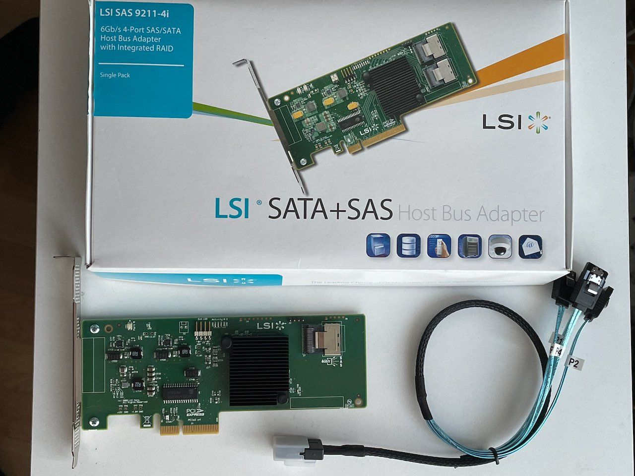 Unità & Adattatore: Broadcom LSI SATA SAS 9211-4i – Nuovo (secondo la descrizione) da Zug venduto da SBeschteVomBeschte 1