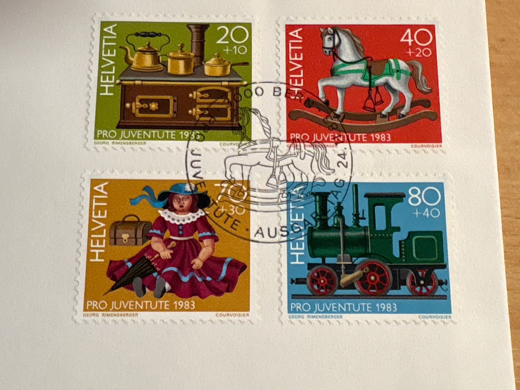 Tutti i francobolli: Pro Juventute Briefmarken-Satz 1983 – Usato da Ibach venduto da lisch3 1