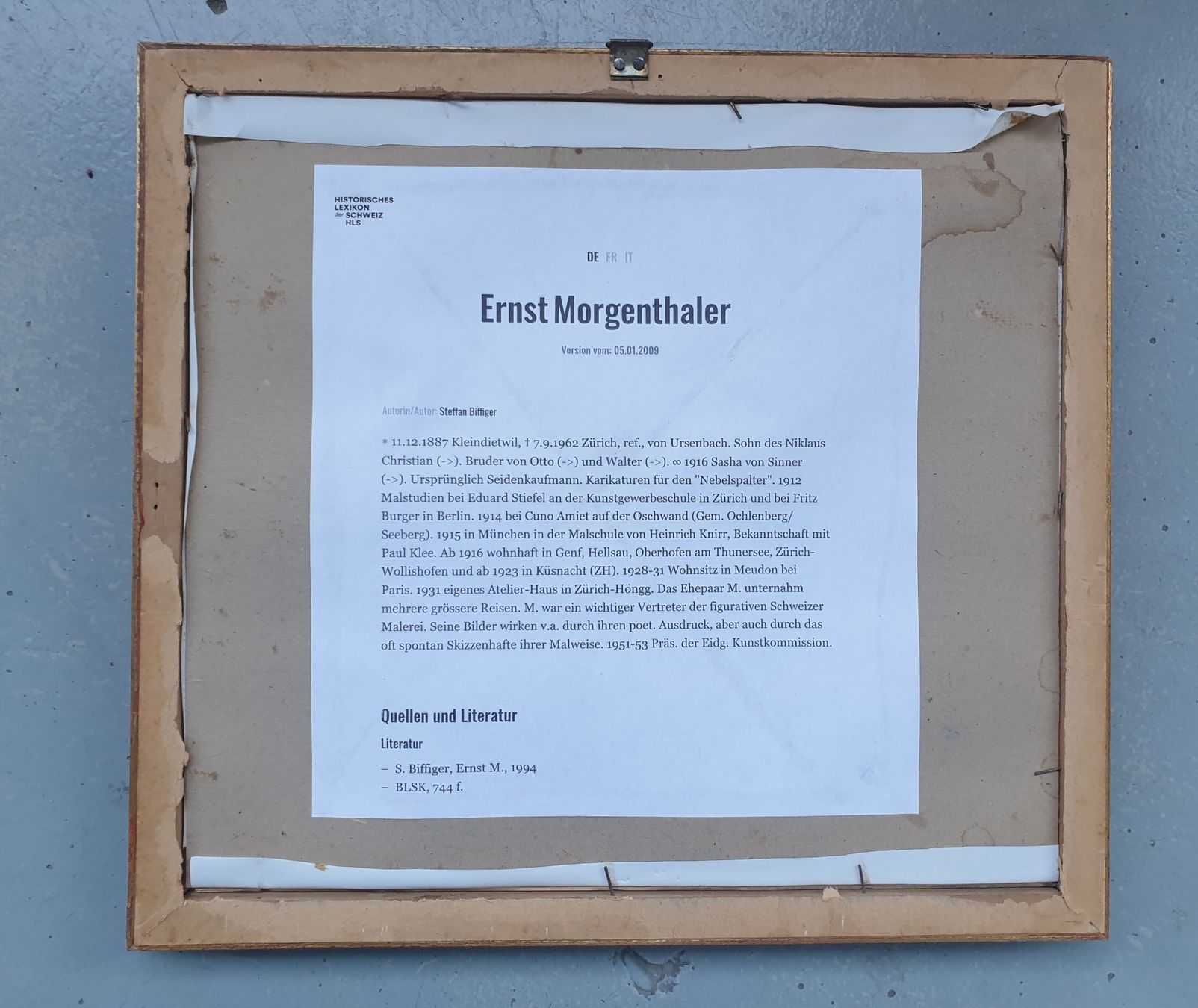 Grafica & Litografie: Lithographie mit Widmung / Ernst Morgenthaler – Usato da Zürich venduto da B-Rock 7