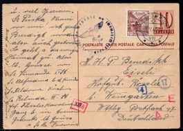 ALTDORF 1.V.43  Postkarte 156y   Zensurpost