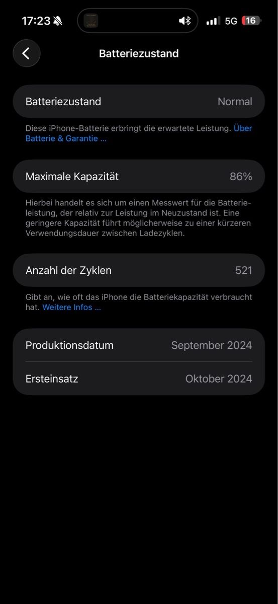 Apple Handys / Smartphones: Iphone 16 Pro Max 512 Gb – Gebraucht aus Uetendorf von Sim83 5