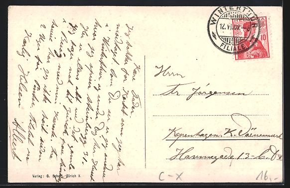 Cartes postales: Winterthur, Technikum und Allgemein. Arb – D'occasion à Berlin par bartko-reher 1