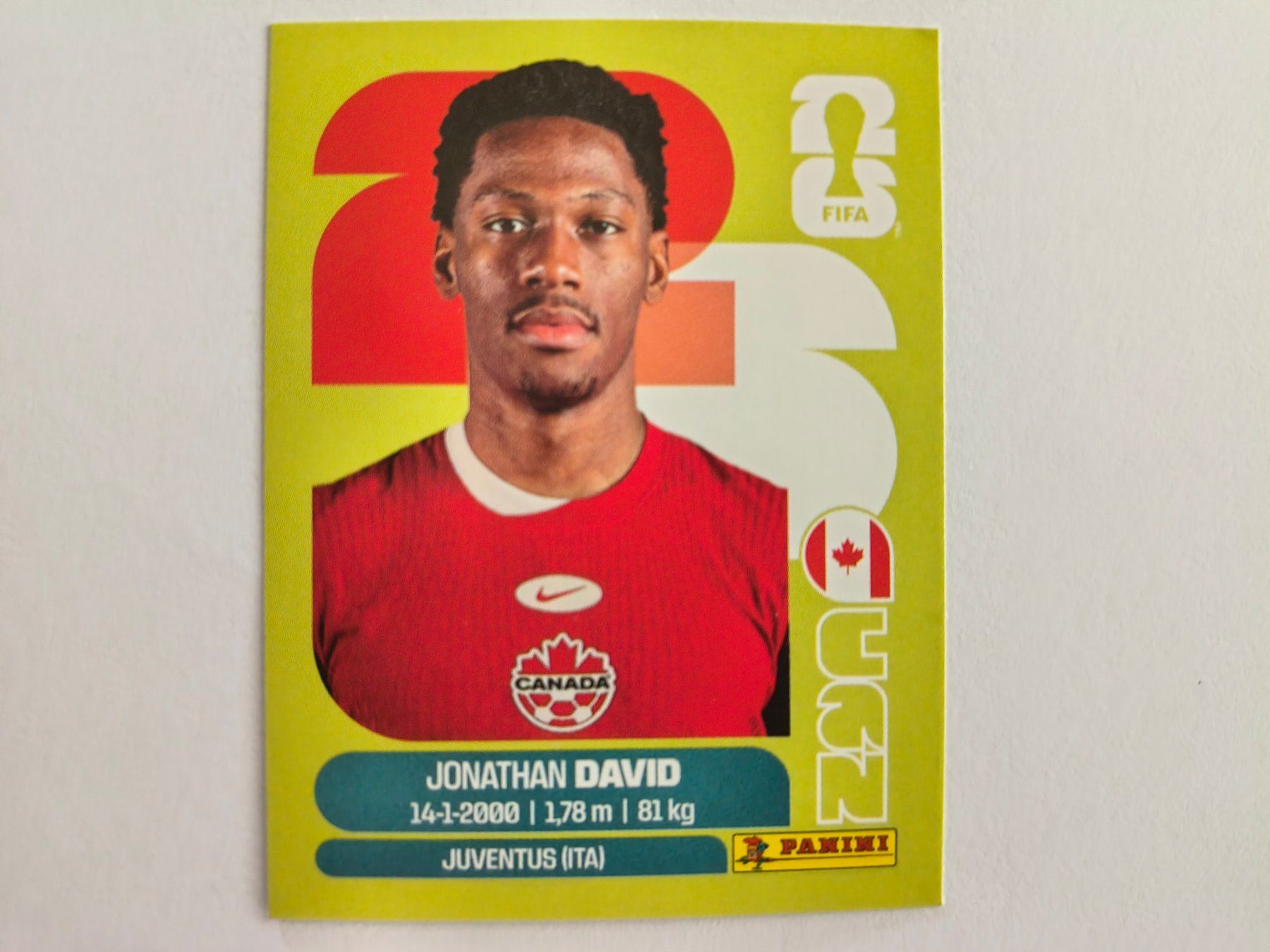 Panini Sammelbilder & Trading cards: W Cup 2026 Canada N°20 David – Neu (gemäss Beschreibung) aus Fontainemelon von cathare67