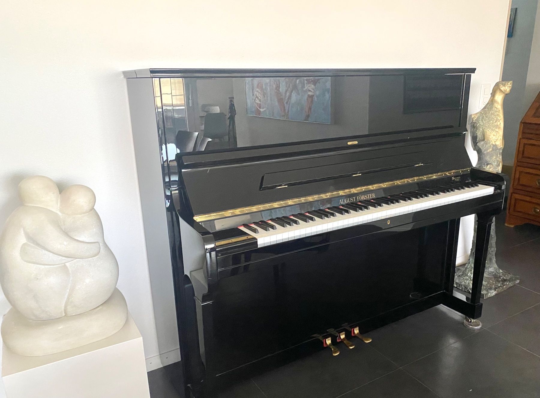 Strumenti musicali: Piano droit August Förster – Usato da Romont FR venduto da kas_tz7x 1