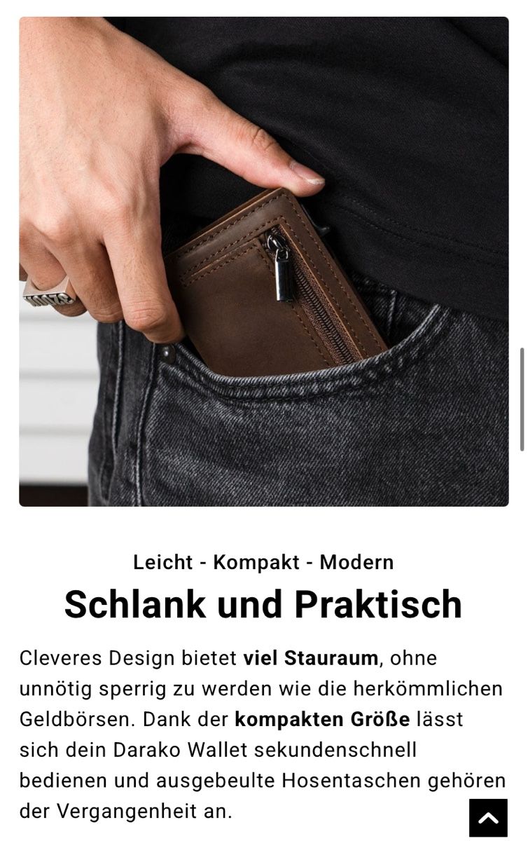Portafogli: DARAKO Future Wallet, schwarz (NEU!) – Nuovo e nell'imballaggio originale da Sumiswald venduto da anit13 4