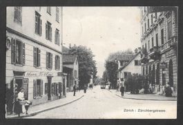 Zürich V Zürichbergstrasse mit Strassenbahn / Tram