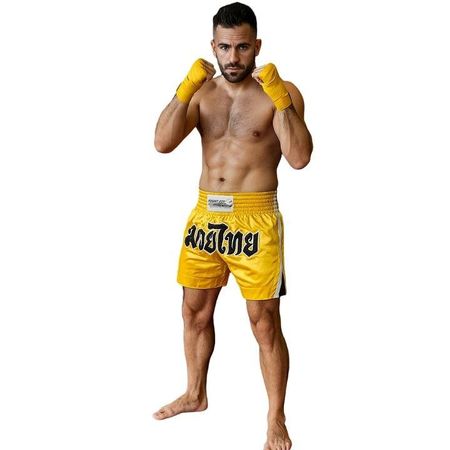 FIGHTERS - Muay Thai Shorts Gelb / Small bis XL