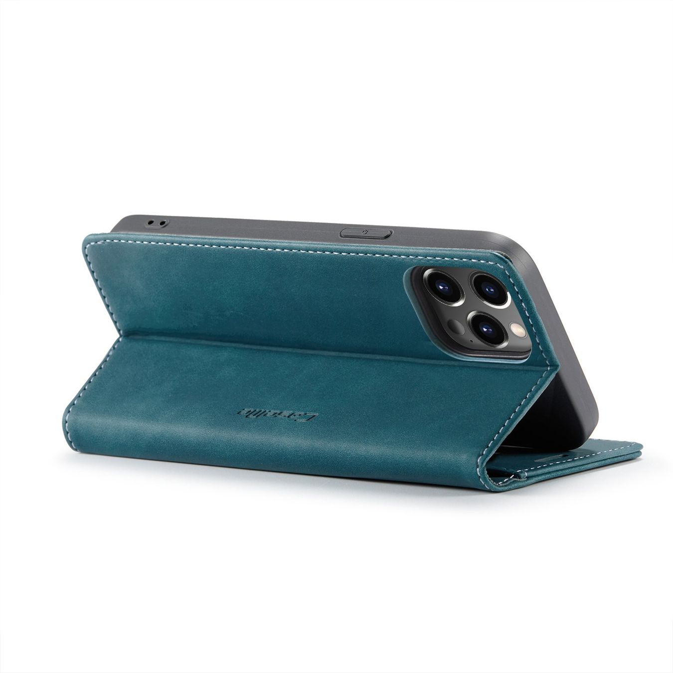 Covers & Schutzfolien: iPhone 15 Pro (Max) - étui portefeuile support Bleu – Neu und originalverpackt aus Morges von DigiAC 3