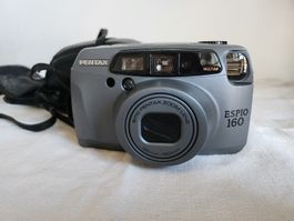 Pentax Espio 160 35mm Analogkamera mit Tasche – Japan