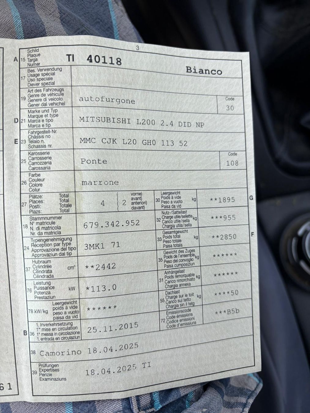 Mitsubishi Automobili: Vendo Mitsubishi L 200  – Usato da Quinto venduto da ventotto01