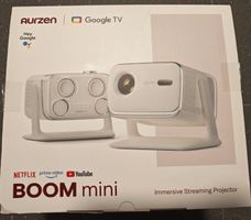 Beamer Aurzen Boom Mini Google TV schwarz neuwertig
