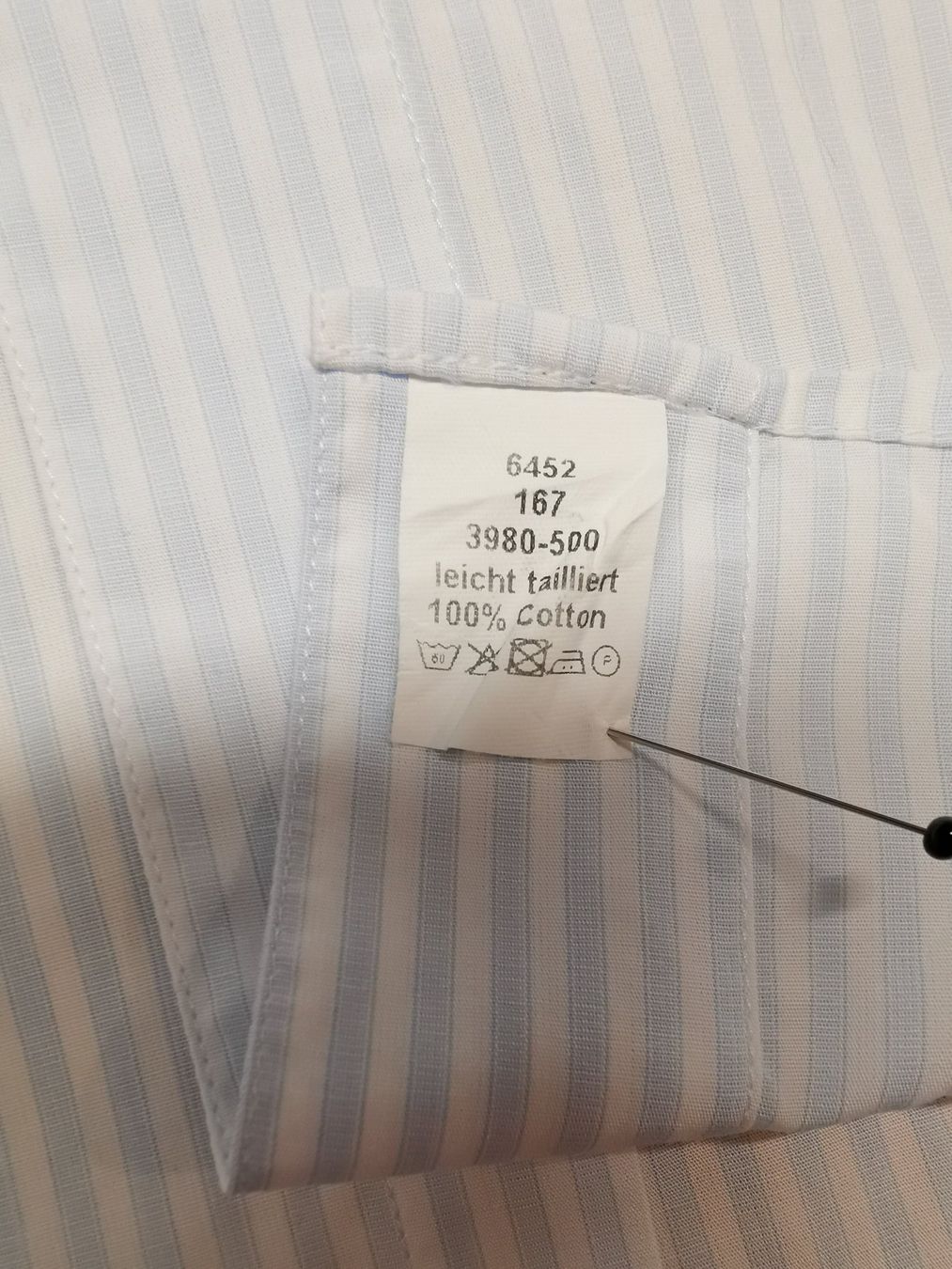 Camicie: Herrenhemd Kurzarm, hellblau-weiss gestreift, INVECE UOMO – Nuovo (secondo la descrizione) da Seuzach venduto da NaehdesignMirjam 4