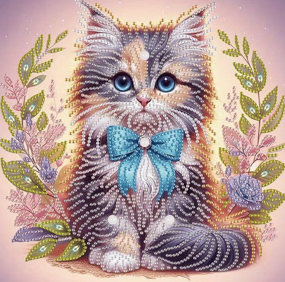 Kits de loisir créatif: Diamond Painting Katze-29-Poly-226 – Neuf avec emballage d'origine à Obergösgen par Diydiamant
