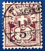 Ziffermuster mit Vollstempel    