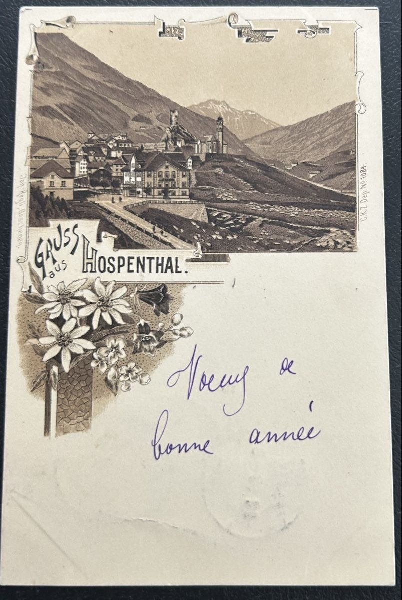 Cartoline postali: Gruss aus Hospenthal Litho  – Usato da Horw venduto da Tellbub