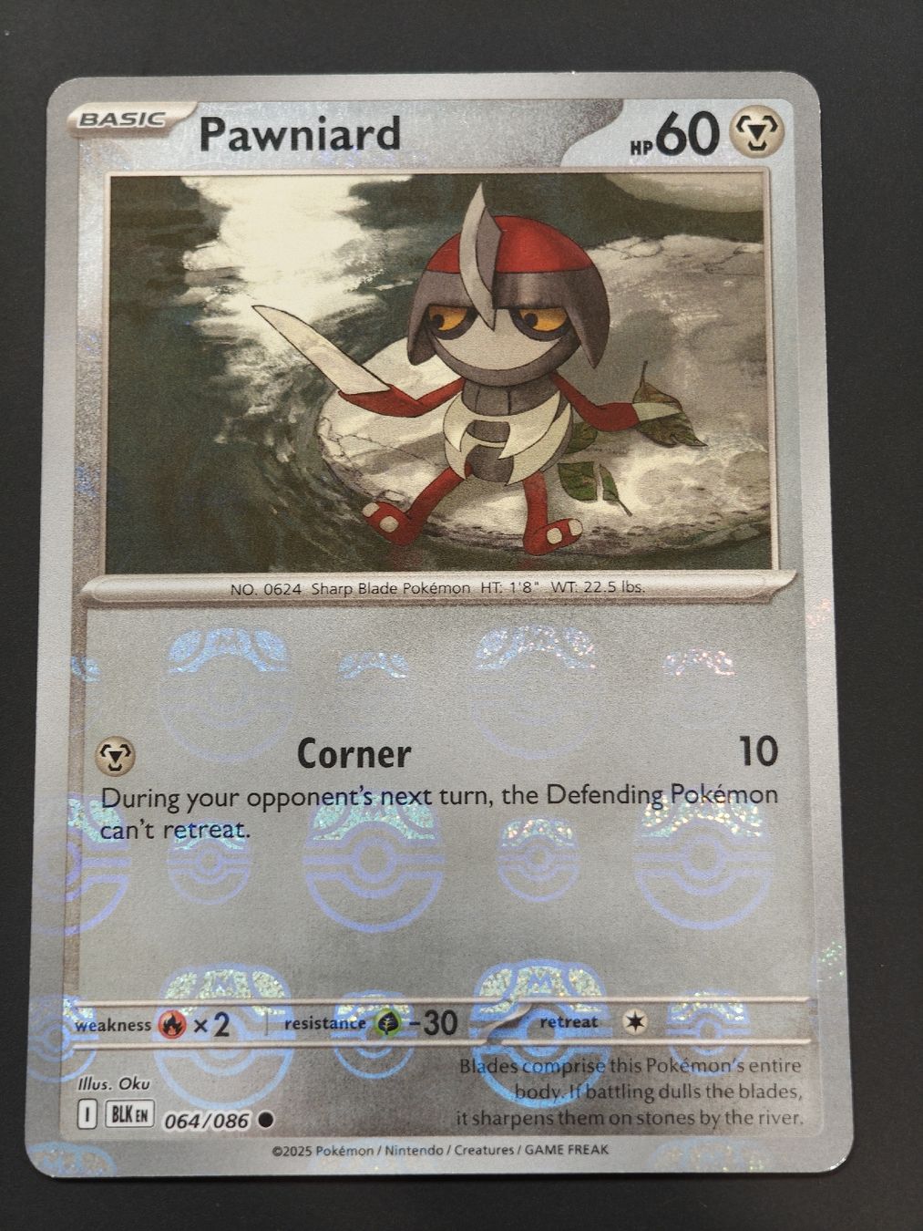 Pokémon Carte collezionabili: Pawniard Masterball 064/086 EN – Nuovo (secondo la descrizione) da Therwil venduto da Cordachu_Trade