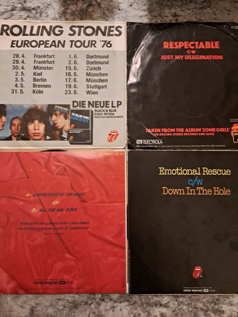 Schallplatten: 4 Singles THE ROLLING STONES – Gebraucht aus Uetendorf von Essiggurken 1