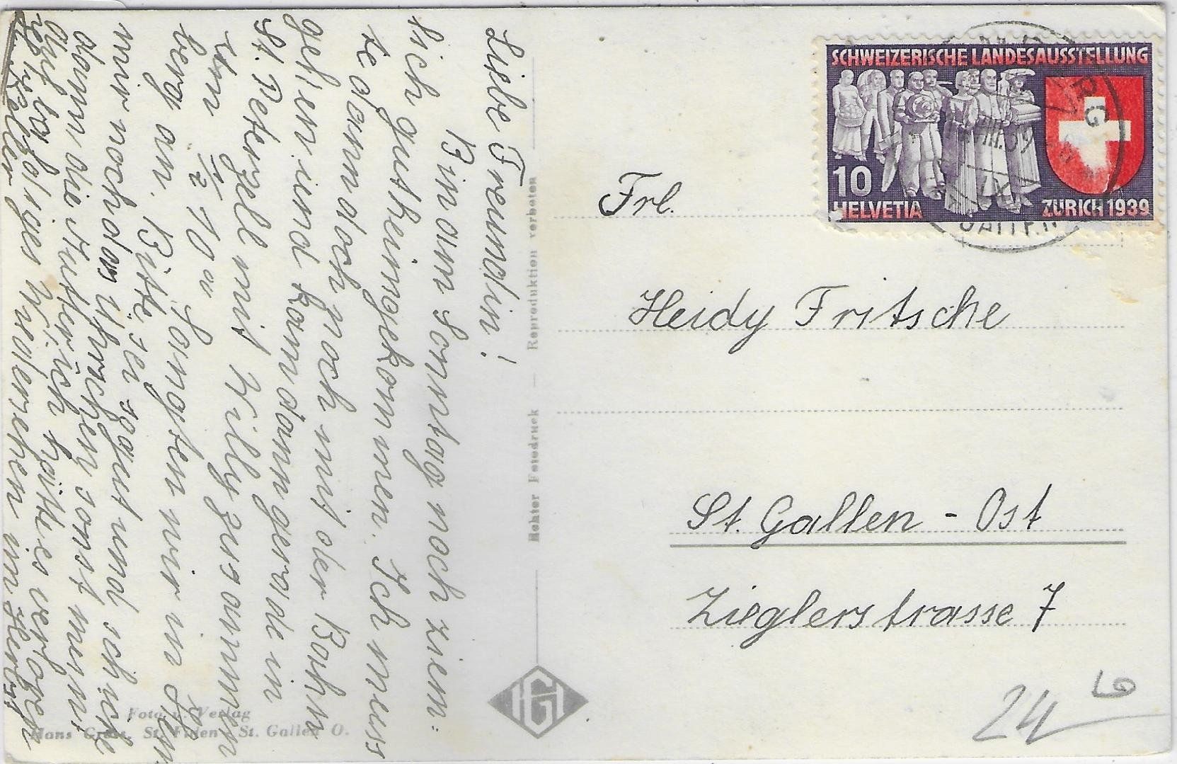 Cartoline postali: Gasthaus & Ferienheim z. Sonne - Hemberg – Usato da Ettingen venduto da Kartenplanet 1