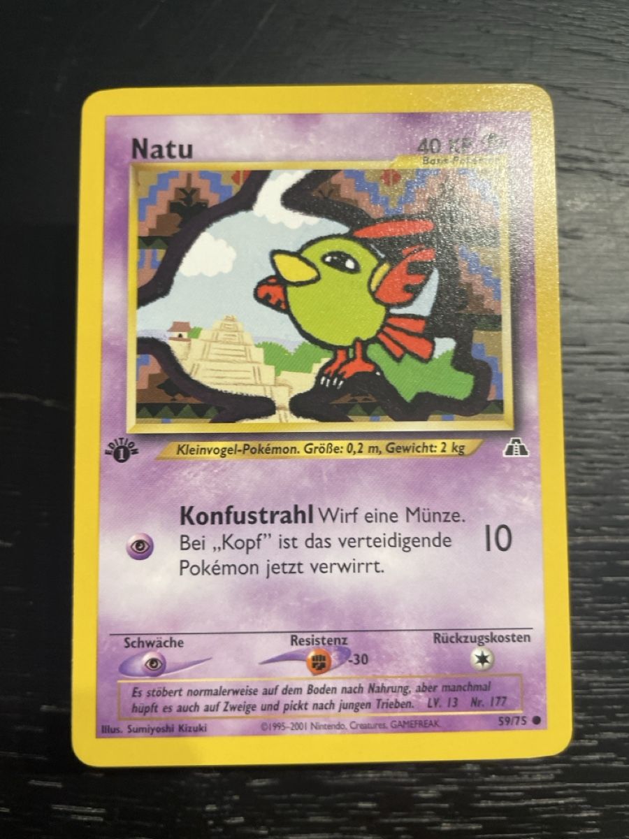 Pokémon Carte collezionabili: Pokemon Natu 59/75 1. edition neo – Usato da Hugelshofen venduto da Suimosa