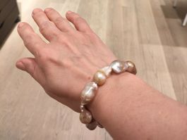 Süsswasserperlen Barock Armband