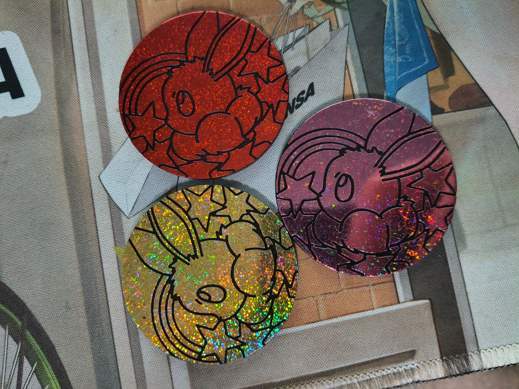 Pokémon Sammelbilder & Trading cards: Three Eevee Coins Prismatic Evolutions PRE – Gebraucht aus St. Gallen von OrangeRuby