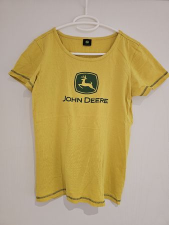 John Deere Damen T-Shirt Logo Gelb Gr. M