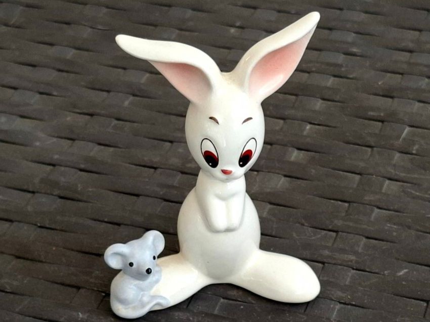 Hummel Statuette: Seltene Figur von Göbel "Hase mit Maus" – Usato da Eiken venduto da jej_89h8 3