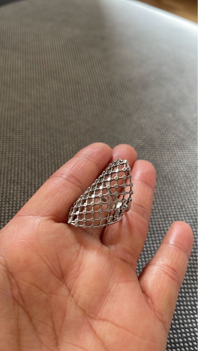 Anelli: 925 Sterling Silber Fischnetz Ring – Usato da Bern venduto da dek_7bjd 2