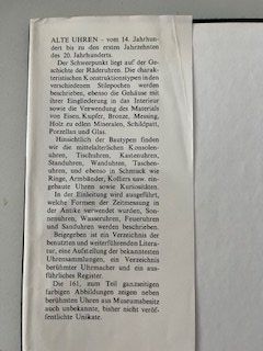 Bücher: Buch "alte Uhren" – Gebraucht aus Fällanden von Geb998 1